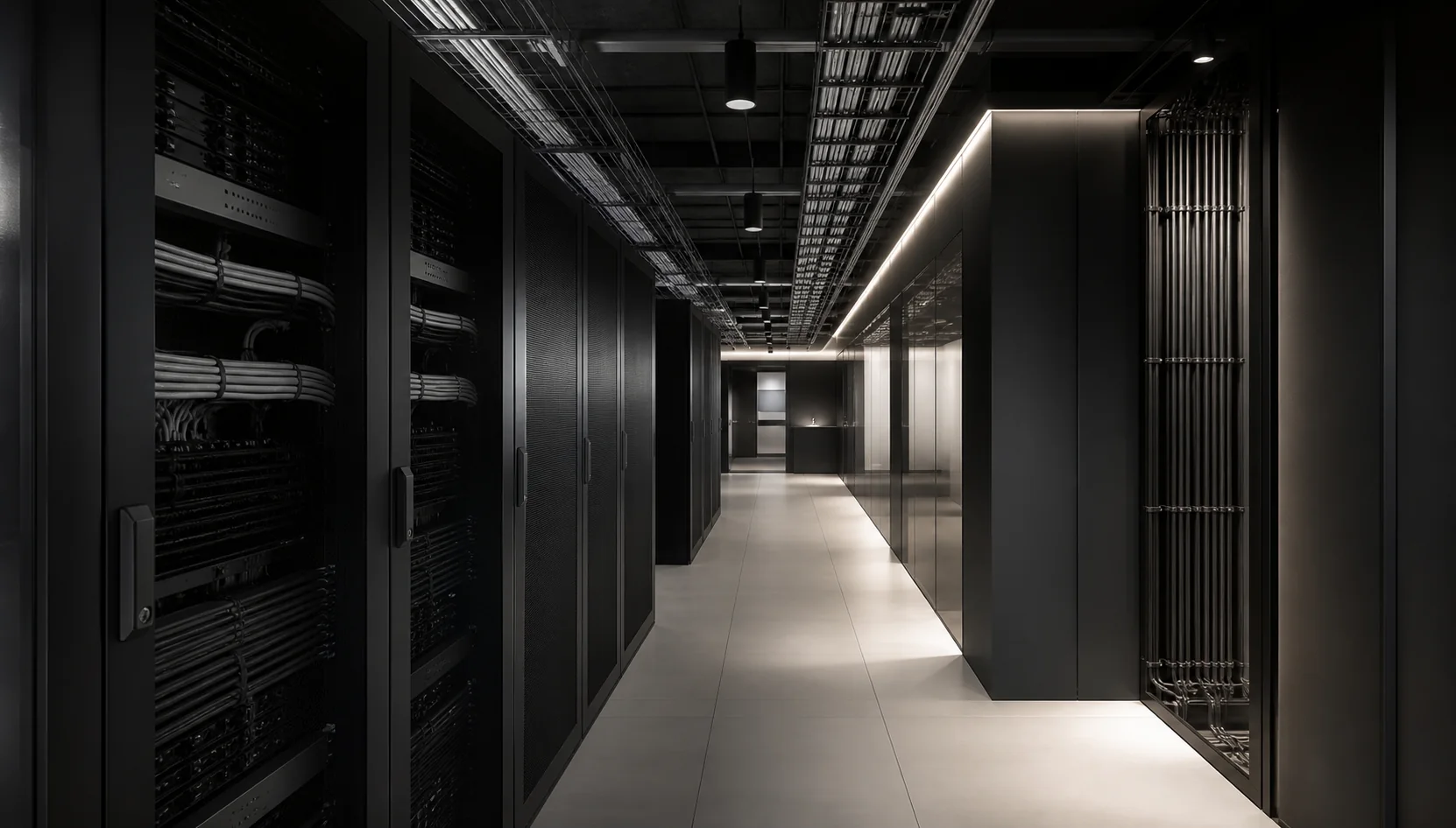 Concept image of organized commercial network infrastructure